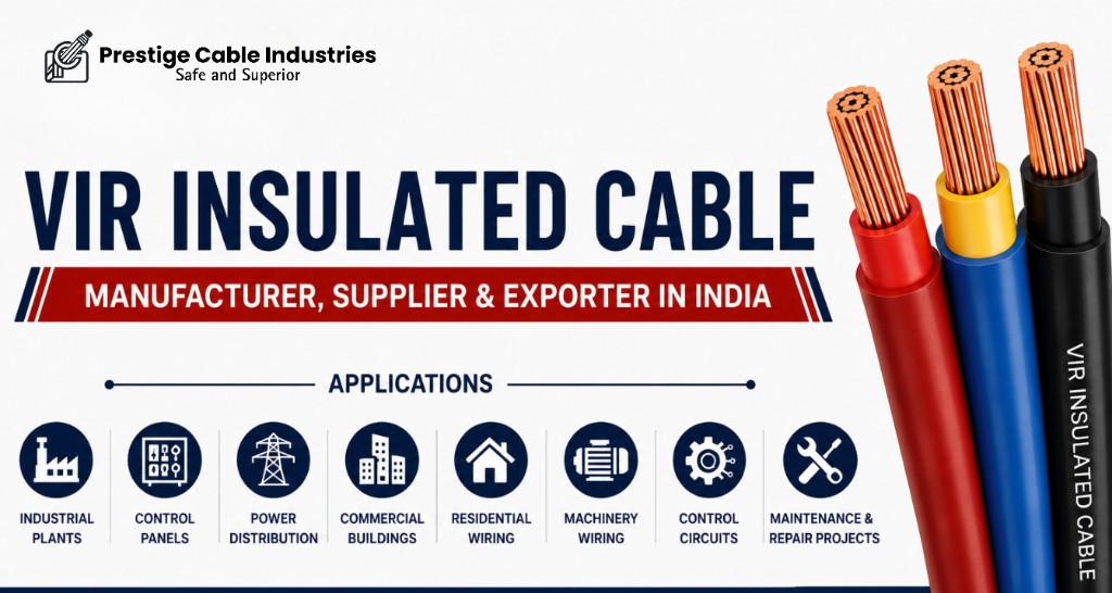 VIR Insulated Cable Manufacturer, Supplier and Exporter in India | Prestige Cable Industries