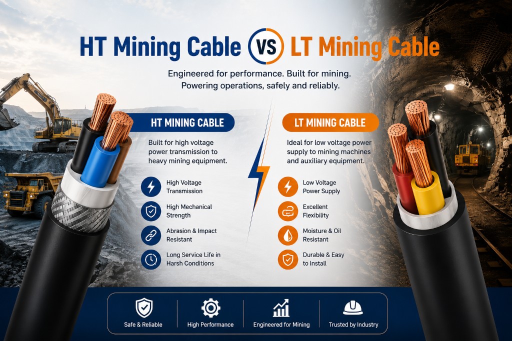 HT Mining Cable vs LT Mining Cable comparison – Prestige Cable Industries