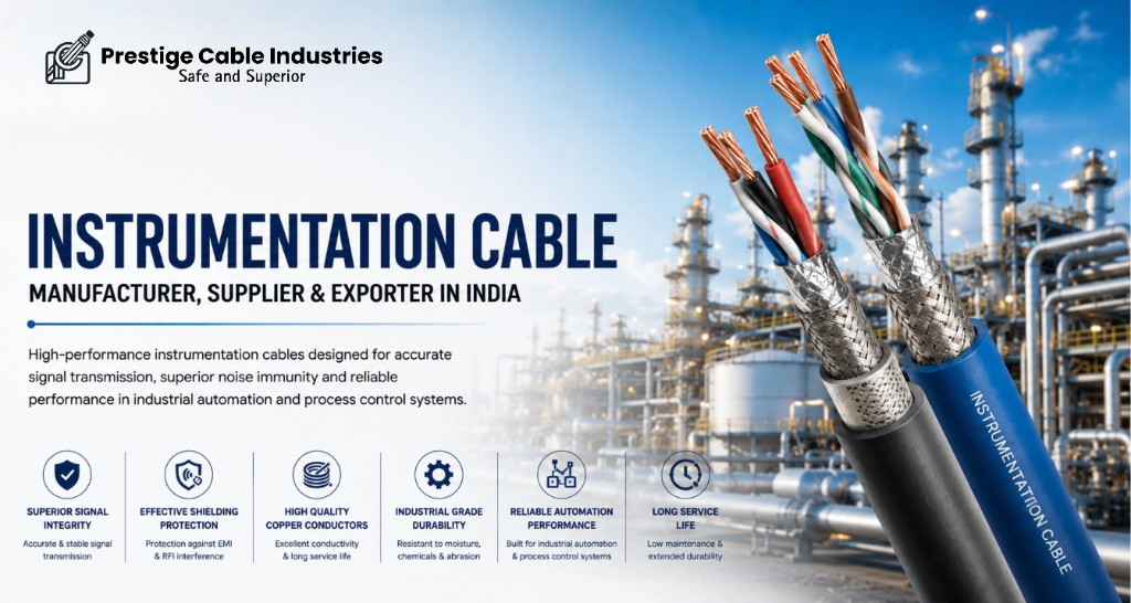 Instrumentation Cable Manufacturer, Supplier and Exporter in India | Prestige Cable Industries