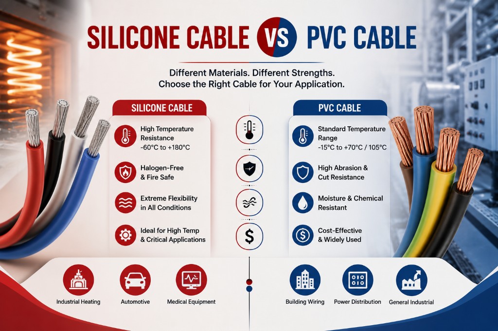 Silicone Cable vs PVC Cable comparison – Prestige Cable Industries