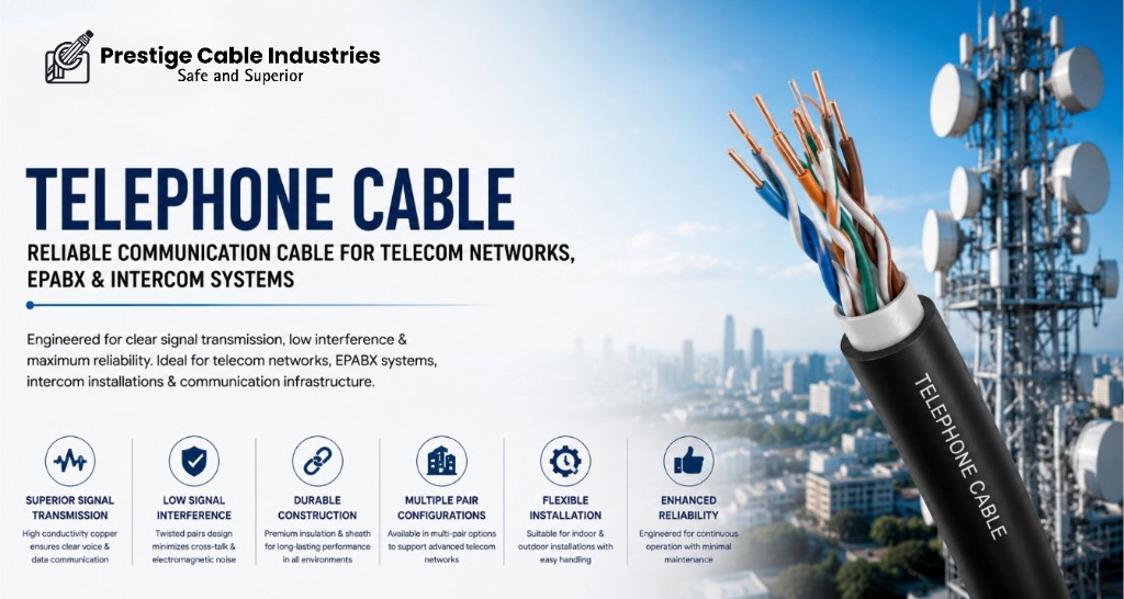 Telephone Cable Manufacturer in India | Telecom and Communication Cable Supplier