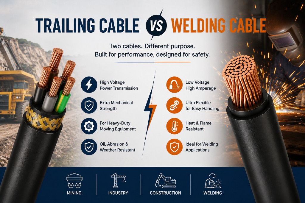 Trailing Cable vs Welding Cable comparison – Prestige Cable Industries